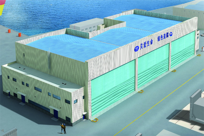 大连船舶重工一喷二涂涂装工场