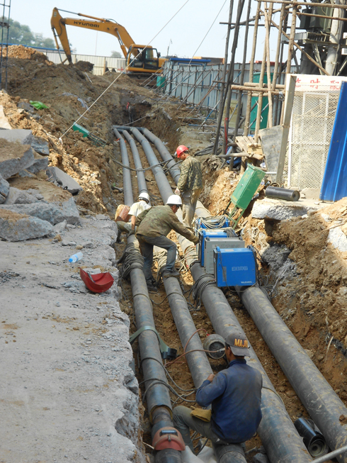 大连软件园黄泥川新建热网